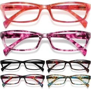 6pc Reading Glasses Set • Blue Light